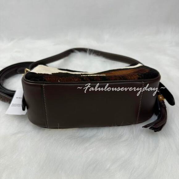 Coach Kailey Shoulder/Crossbody Bag With Cow Print And Tassel CCC84 NWT - Picture 9 of 11